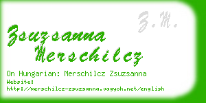 zsuzsanna merschilcz business card